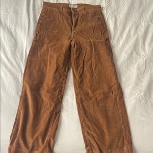 Brown Corduroy wide leg Pants